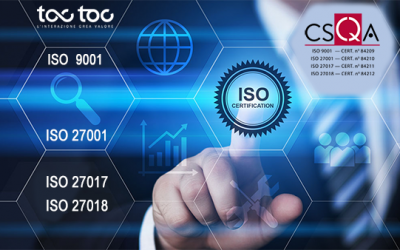 TocToc amplia la certificazione ISO 27001 con le estensioni 27017 e 27018